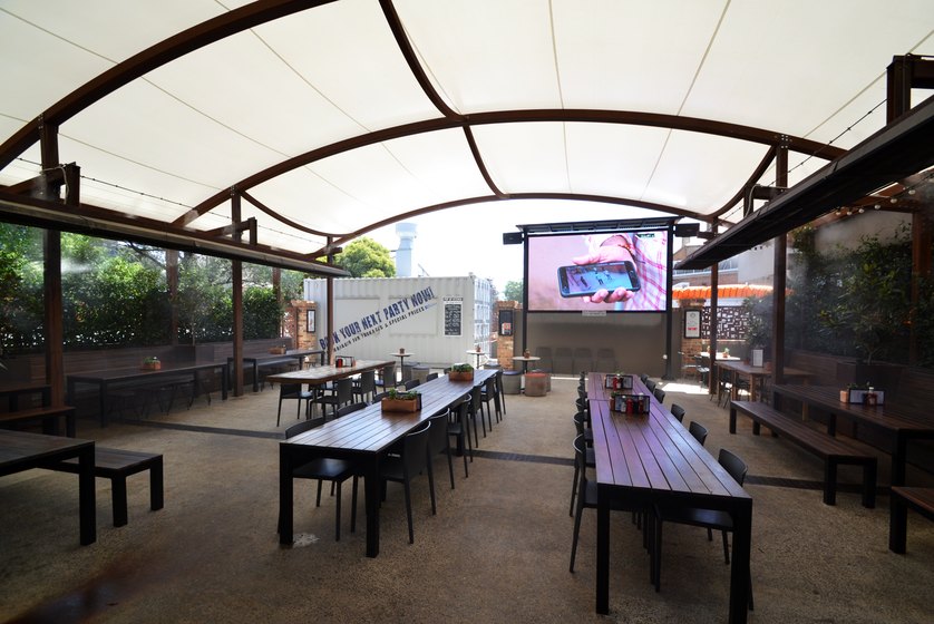 Beer garden function space